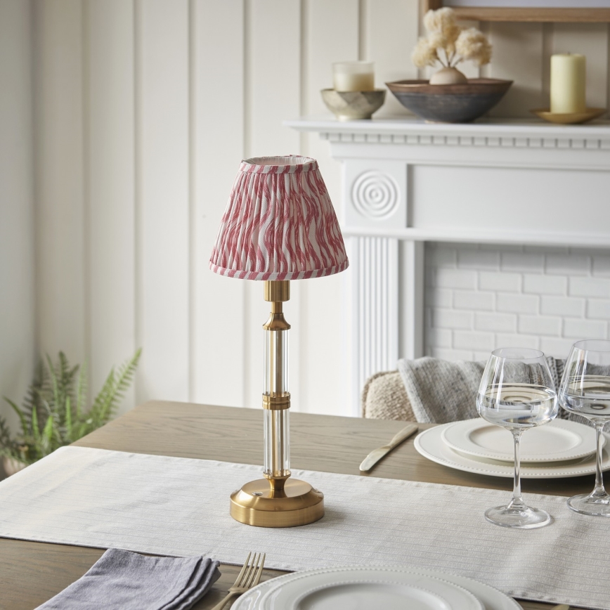 Endon 114842 - Candeeiro de mesa LED com regulação MORTON LED/1,5W/5V 3600 mAh latão/rosa