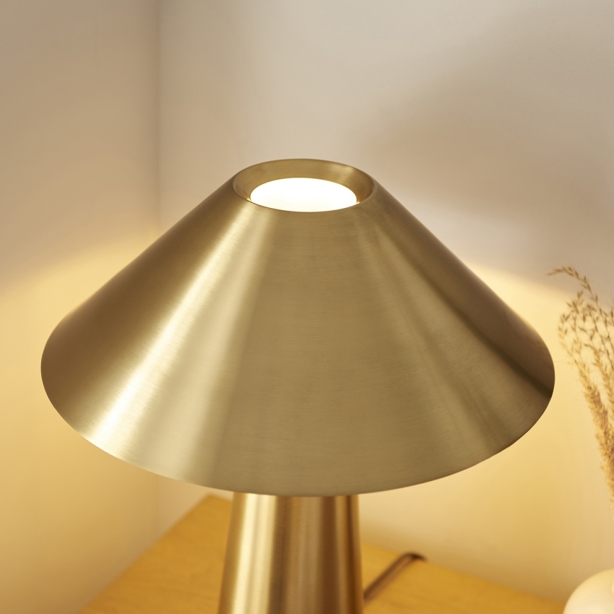 Endon 118685 - Candeeiro de mesa ISAK 1xE27/10W/230V dourado