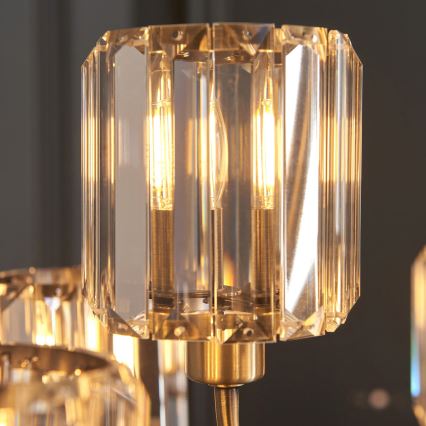 Endon 118934 - Lustre com corrente BERENICE 9xE14/7W/230V dourado