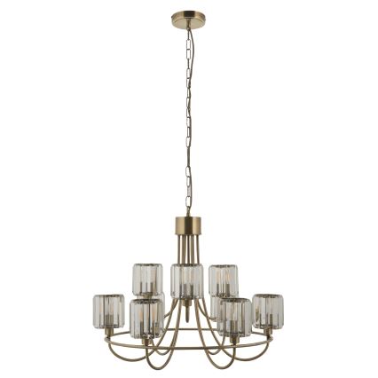 Endon 118934 - Lustre com corrente BERENICE 9xE14/7W/230V dourado