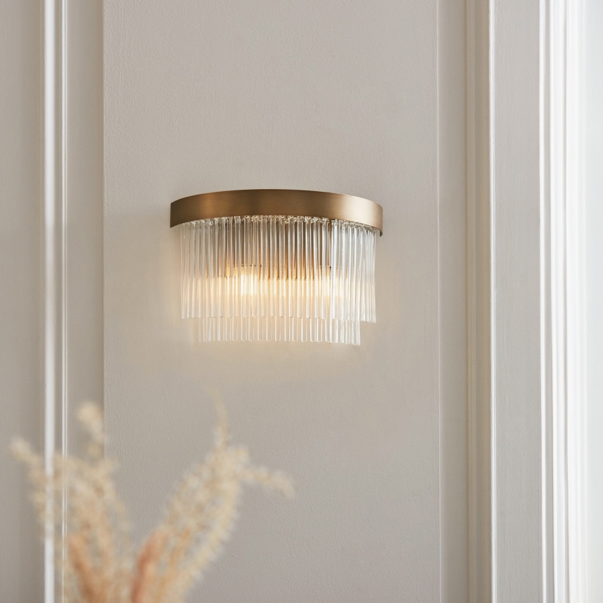 Endon 119125 - Aplique de parede CLERMONT 2xE14/6W/230V latão