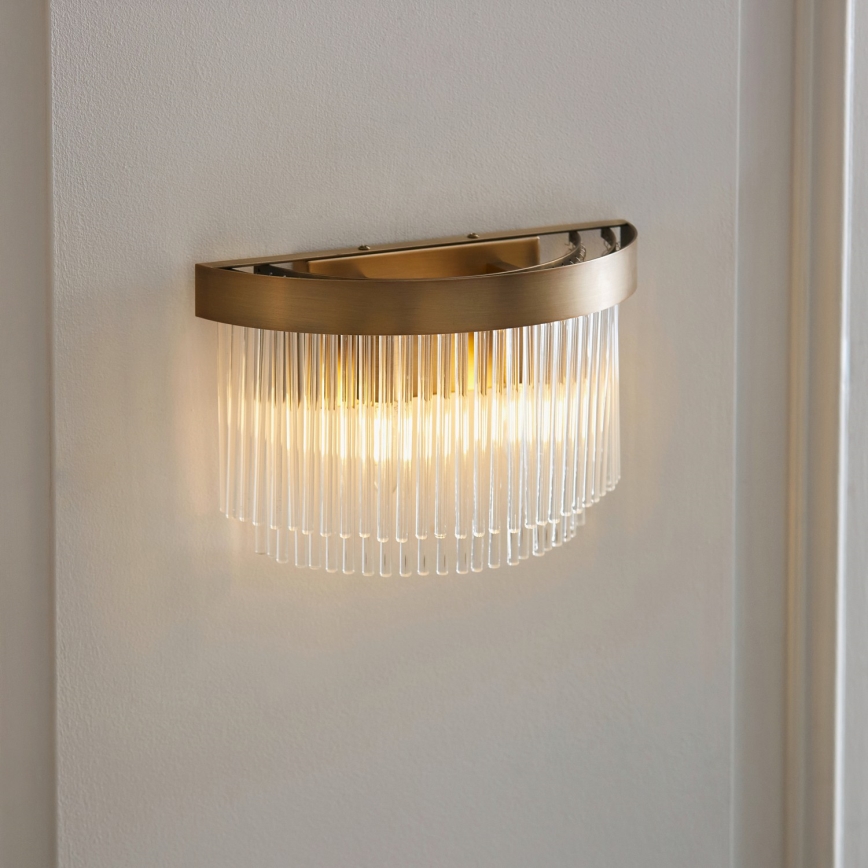 Endon 119125 - Aplique de parede CLERMONT 2xE14/6W/230V latão