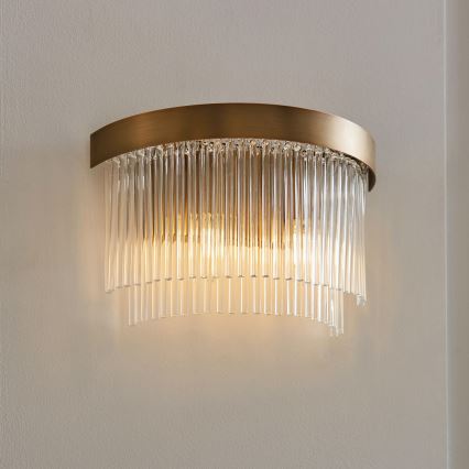Endon 119125 - Aplique de parede CLERMONT 2xE14/6W/230V latão