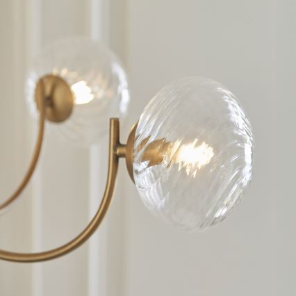 Endon 119210 - Lustre em haste HAGUE 5xG9/5W/230V latão