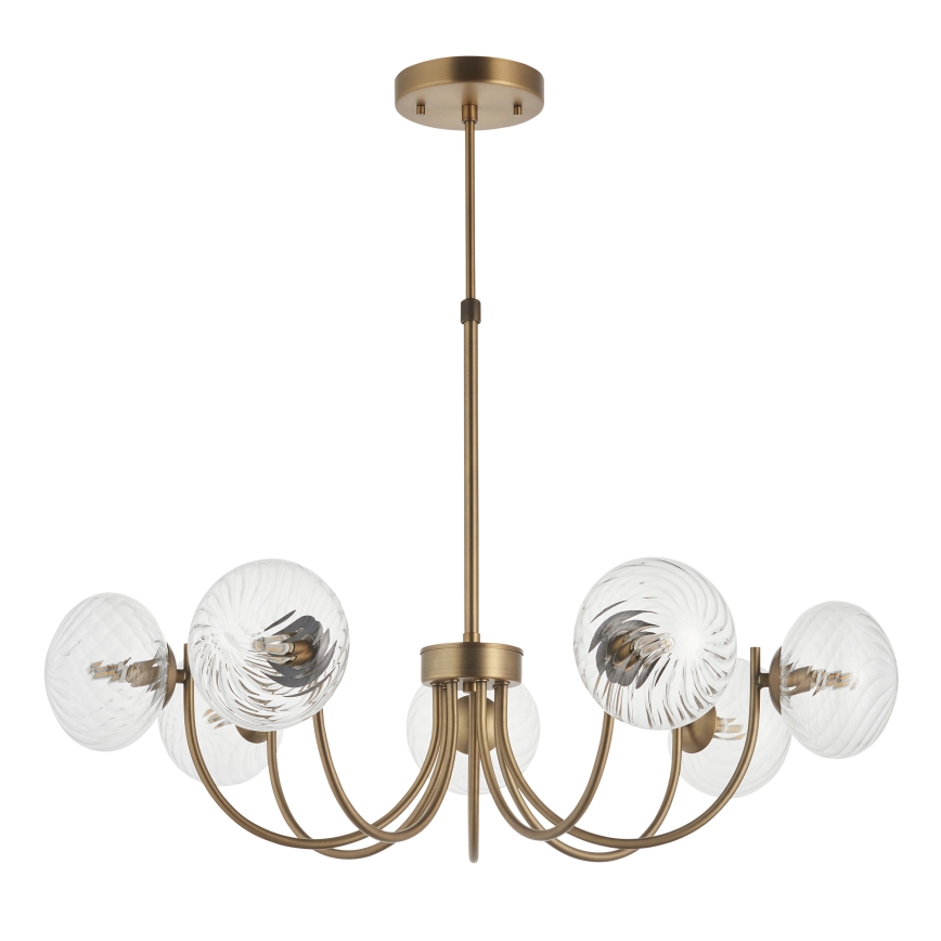 Endon 119224 - Pendente com cabo HAGUE 7xG9/5W/230V latão