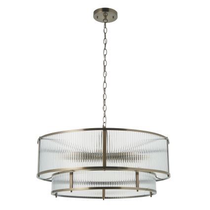 Endon 119456 - Lustre de corrente RIDGETON 8xE14/7W/230V latão