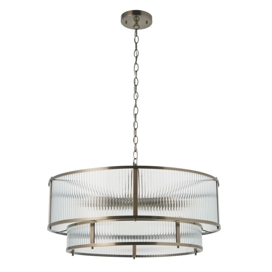 Endon 119456 - Lustre de corrente RIDGETON 8xE14/7W/230V latão