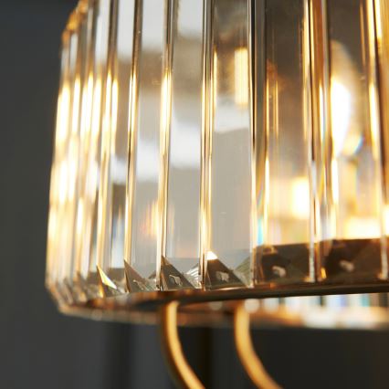 Endon 119611 - Lustre em corrente VISCONTI 8xE14/6W/230V latão