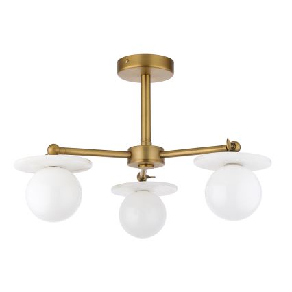 Endon 120036 - Lustre em haste CERCHIO 3xG9/5W/230V latão