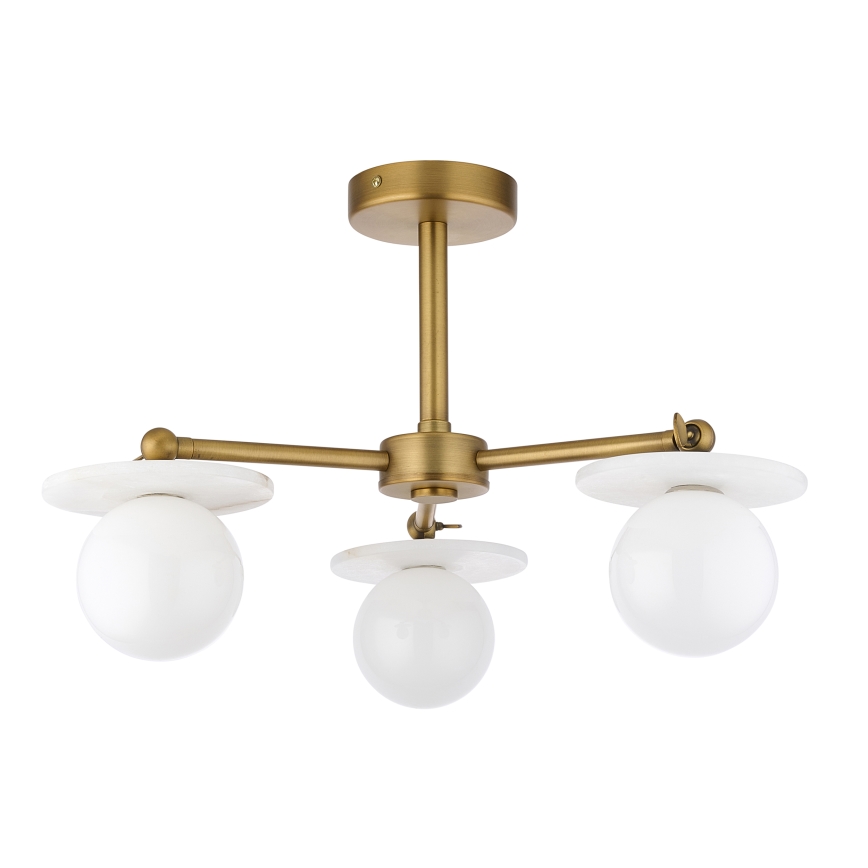 Endon 120036 - Lustre em haste CERCHIO 3xG9/5W/230V latão