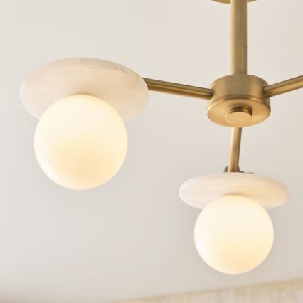 Endon 120036 - Lustre em haste CERCHIO 3xG9/5W/230V latão