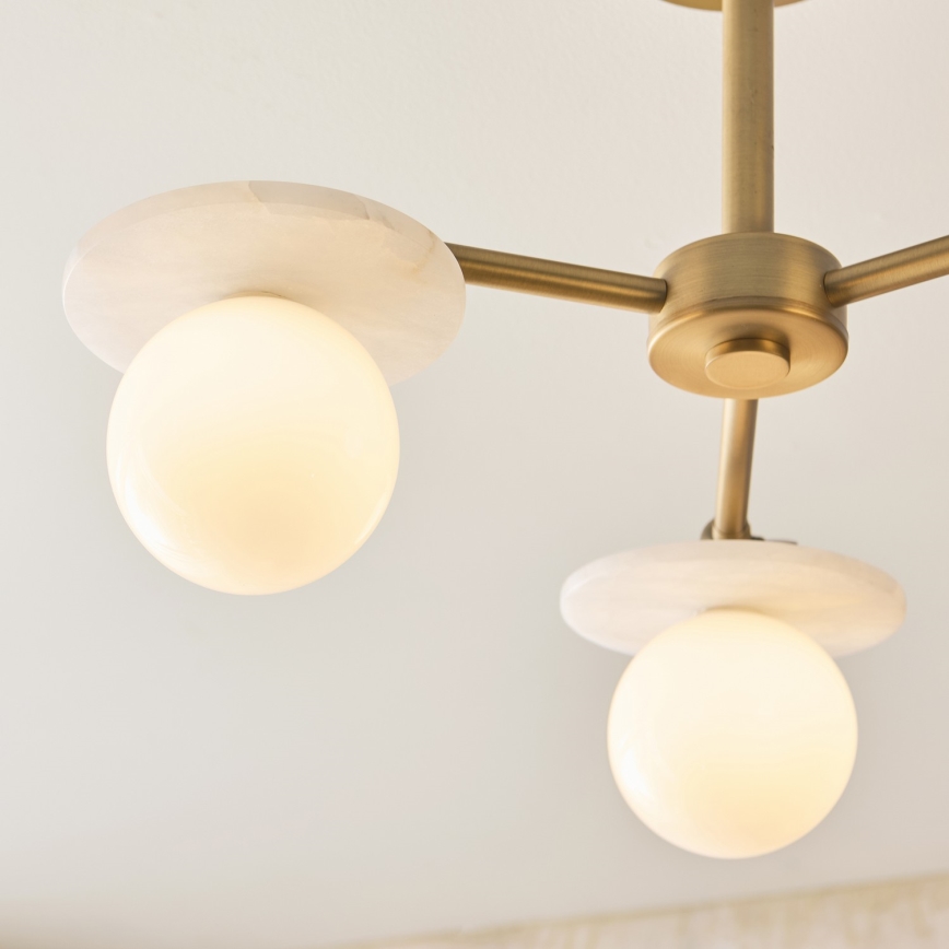 Endon 120036 - Lustre em haste CERCHIO 3xG9/5W/230V latão