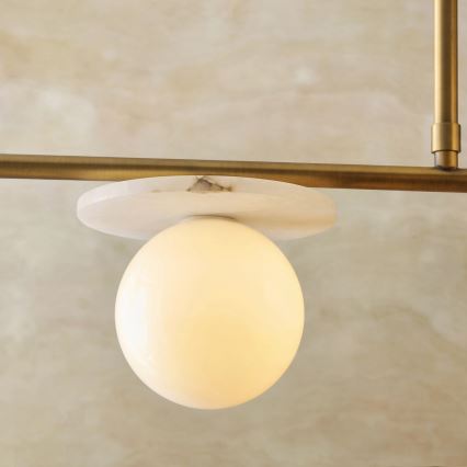 Endon 120038 - Lustre em haste CERCHIO 4xG9/5W/230V latão