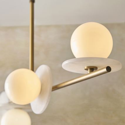 Endon 120038 - Lustre em haste CERCHIO 4xG9/5W/230V latão