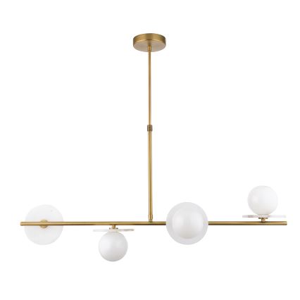 Endon 120038 - Lustre em haste CERCHIO 4xG9/5W/230V latão