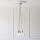 Endon 120644 - Lustre suspenso com cabo 3xE27/10W/230V cromado brilhante