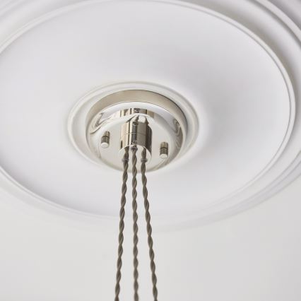 Endon 120644 - Lustre suspenso com cabo 3xE27/10W/230V cromado brilhante