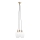Endon 120648 - Lustre suspenso por cabo, 3x E27/10W/230V, acabamento em latão