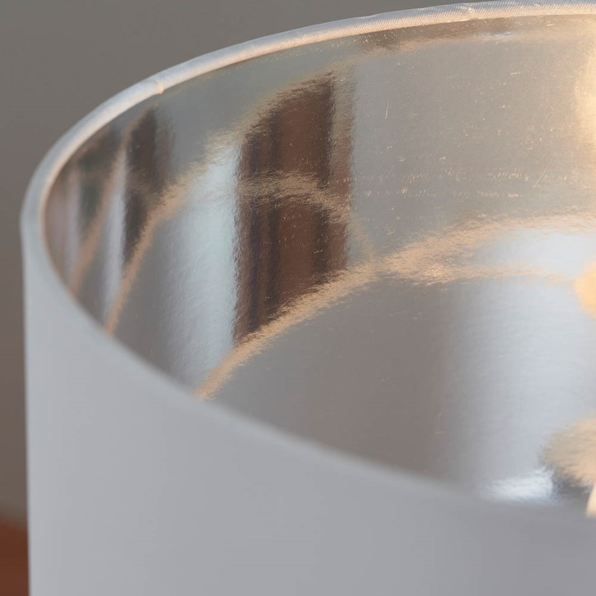 Endon 61198 - Candeeiro de mesa WALDORF 1xE27/10W/230V cromado brilhante/branco