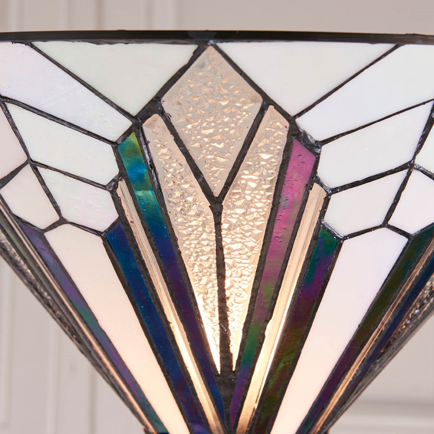 Endon 63933 - Candeeiro de pé Tiffany ASTORIA, 1x E27/60W/230V, Ø 40 cm