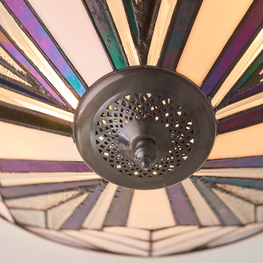 Endon 63935 - Candeeiro de tecto Tiffany ASTORIA 2xE27/60W/230V Ø 48 cm