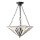 Endon 63936 - Lustre com corrente Tiffany ASTORIA, 3x E27/60W/230V, diâmetro 48 cm