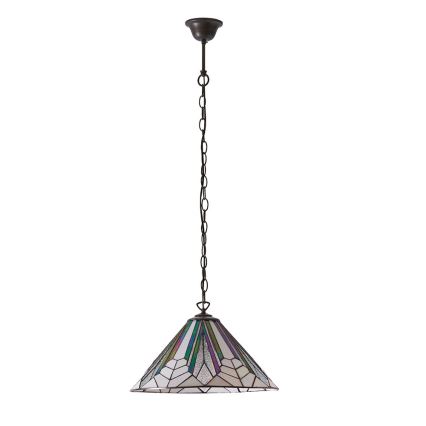 Endon 63937 - Lustre suspenso por corrente Tiffany ASTORIA 1xE27/60W/230V Ø 40 cm