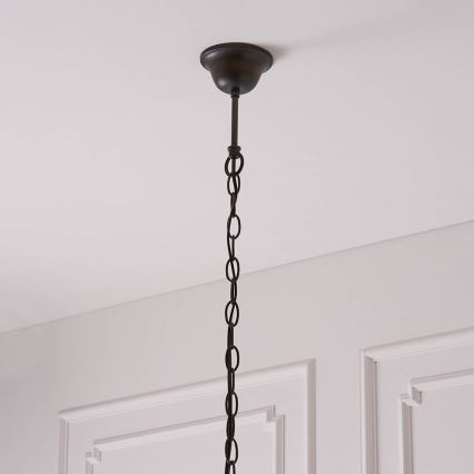 Endon 63937 - Lustre suspenso por corrente Tiffany ASTORIA 1xE27/60W/230V Ø 40 cm