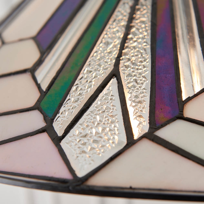 Endon 63938 - Lustre Tiffany ASTORIA suspenso por corrente 1xE27/60W/230V Ø 48 cm