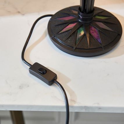 Endon 63939 - Candeeiro de mesa Tiffany ASTORIA 2xE27/60W/230V Ø 40 cm