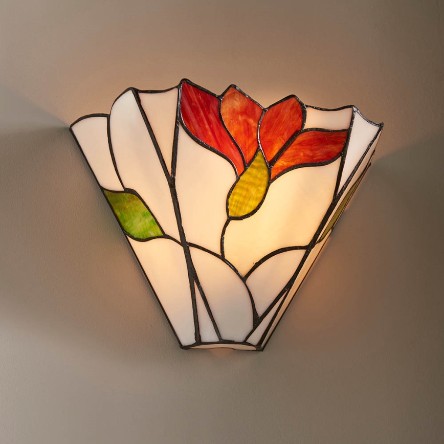 Endon 63964 - Aplique de parede Tiffany BOTANICA 1xE14/40W/230V