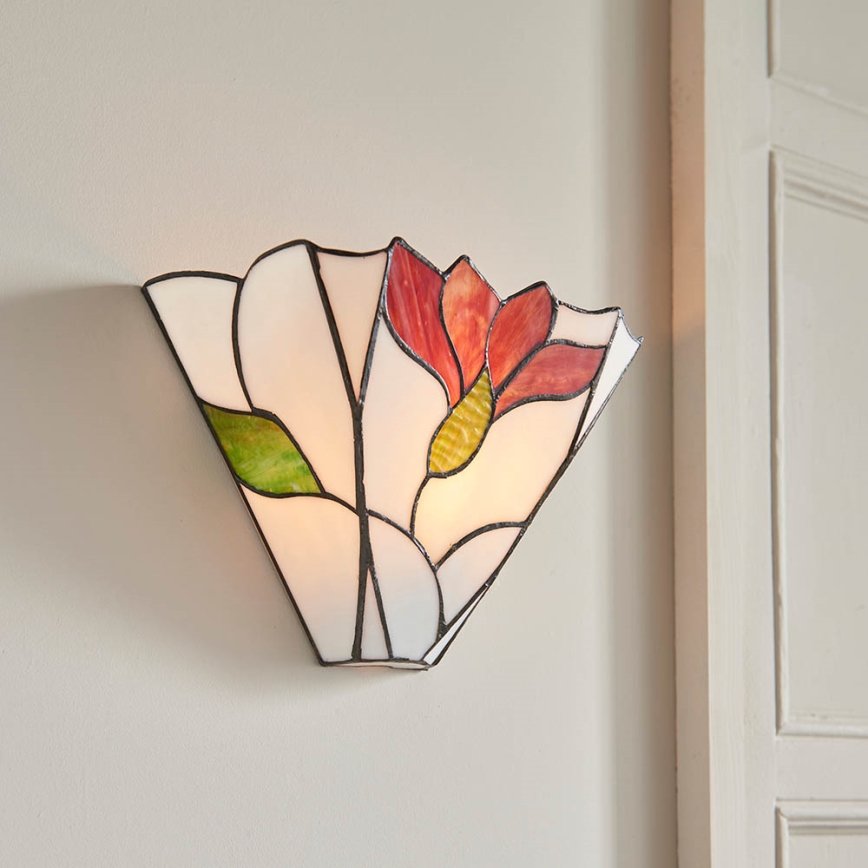 Endon 63964 - Aplique de parede Tiffany BOTANICA 1xE14/40W/230V