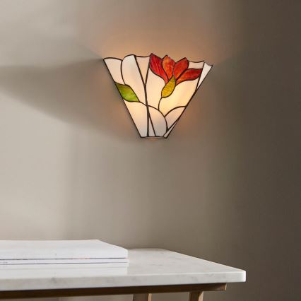 Endon 63964 - Aplique de parede Tiffany BOTANICA 1xE14/40W/230V