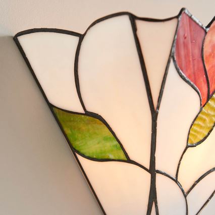 Endon 63964 - Aplique de parede Tiffany BOTANICA 1xE14/40W/230V