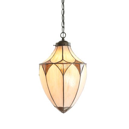 Endon 63974 - Lustre com corrente BROOKLYN 1xE27/60W/230V castanho