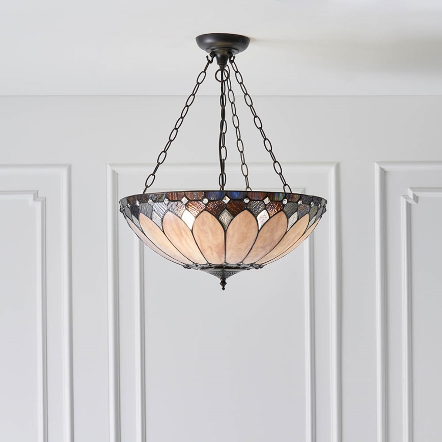 Endon 63976 - Lustre suspenso com corrente BROOKLYN 3xE27/60W/230V diâmetro 50 cm