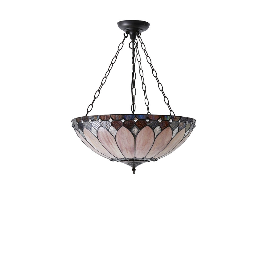 Endon 63976 - Lustre suspenso com corrente BROOKLYN 3xE27/60W/230V diâmetro 50 cm