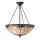 Endon 63976 - Lustre suspenso com corrente Tiffany BROOKLYN 3xE27/60W/230V Ø 50 cm