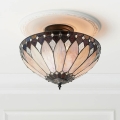 Endon 63978 - Candeeiro de tecto Tiffany BROOKLYN, montagem em superfície, 3xE27/60W/230V, diâmetro 40 cm