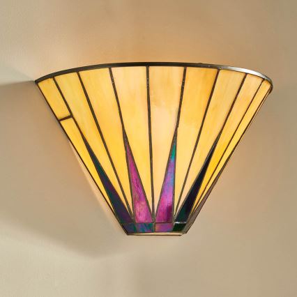 Endon 64046 - Aplique de parede Tiffany DARK STAR 1xE14/40W/230V