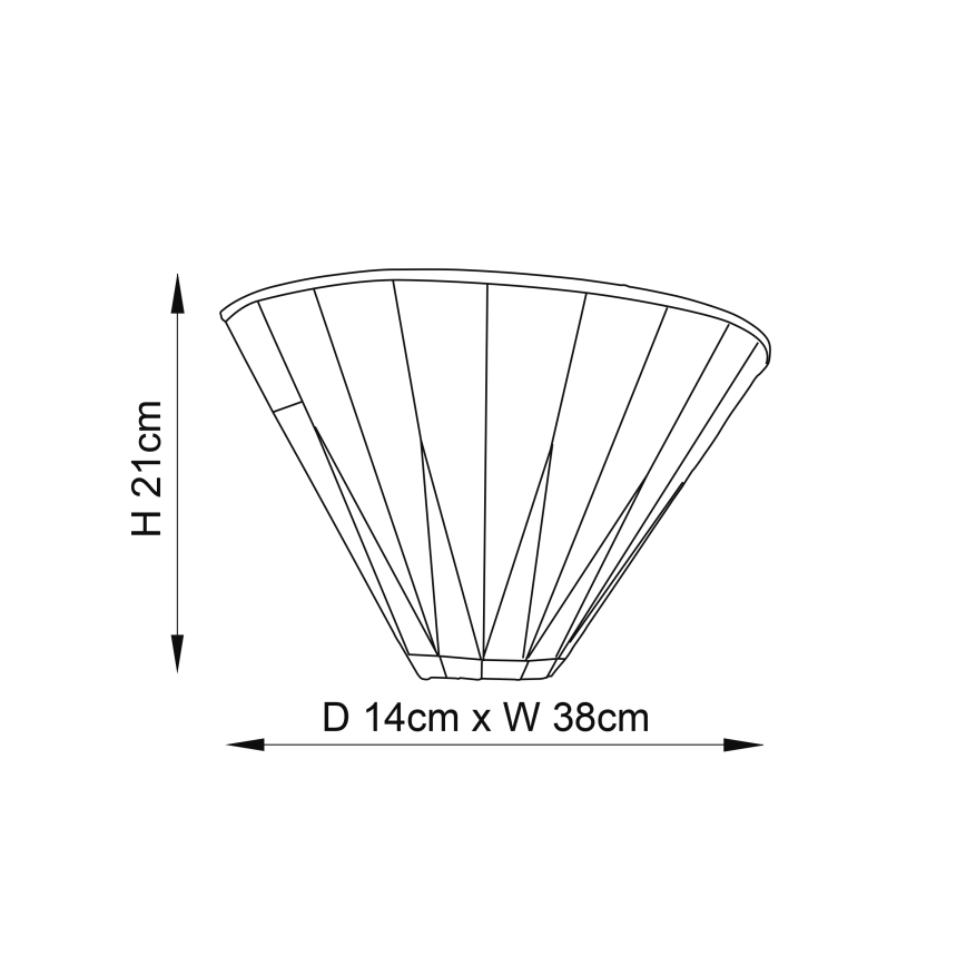 Endon 64046 - Aplique de parede Tiffany DARK STAR 1xE14/40W/230V