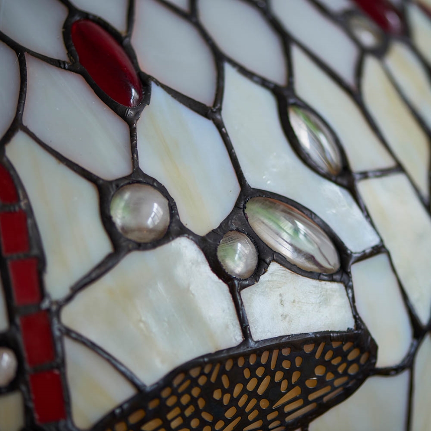 Endon 64085 - Candeeiro de mesa Tiffany DRAGONFLY 2xE27/60W/230V Ø 41 cm