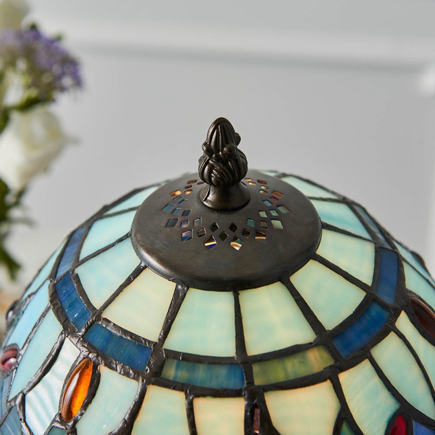 Endon 64088 - Candeeiro de mesa Tiffany DRAGONFLY 1xE14/40W/230V Ø 20 cm