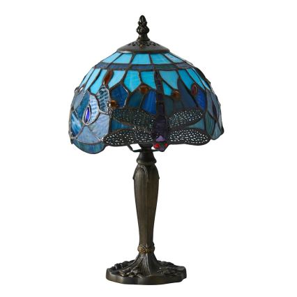 Endon 64088 - Candeeiro de mesa Tiffany DRAGONFLY 1xE14/7W/230V Ø 20 cm