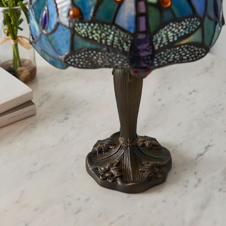Endon 64088 - Candeeiro de mesa Tiffany DRAGONFLY 1xE14/7W/230V Ø 20 cm
