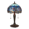 Endon 64090 - Candeeiro de mesa Tiffany DRAGONFLY 2xE27/60W/230V Ø 30 cm