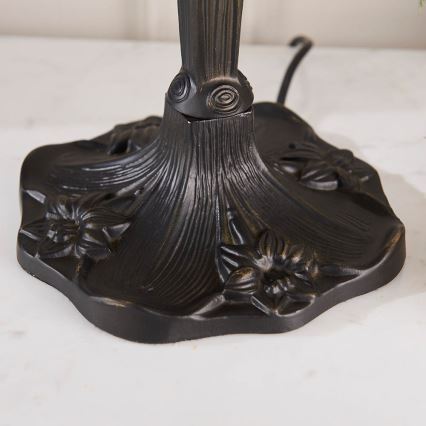 Endon 64090 - Candeeiro de mesa Tiffany DRAGONFLY 2xE27/60W/230V Ø 30 cm