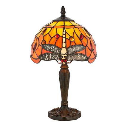 Endon 64091 - Candeeiro de mesa Tiffany DRAGONFLY 1xE14/7W/230V Ø 20 cm