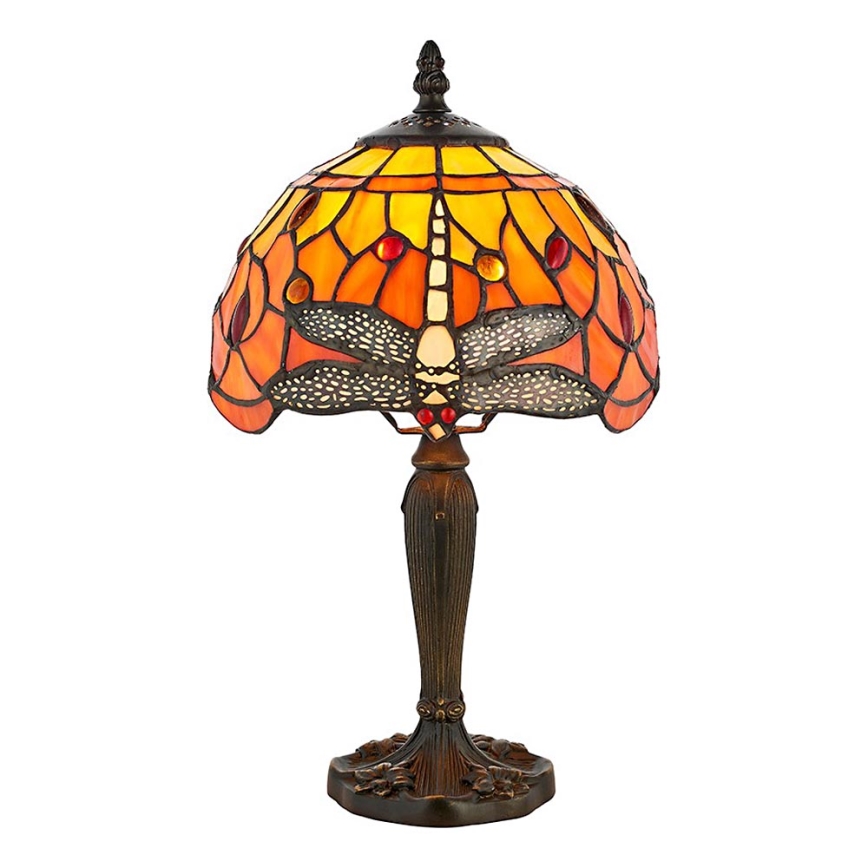 Endon 64091 - Candeeiro de mesa Tiffany DRAGONFLY 1xE14/7W/230V Ø 20 cm
