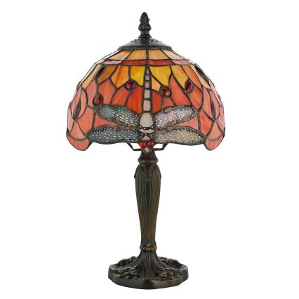 Endon 64091 - Candeeiro de mesa Tiffany DRAGONFLY 1xE14/7W/230V Ø 20 cm